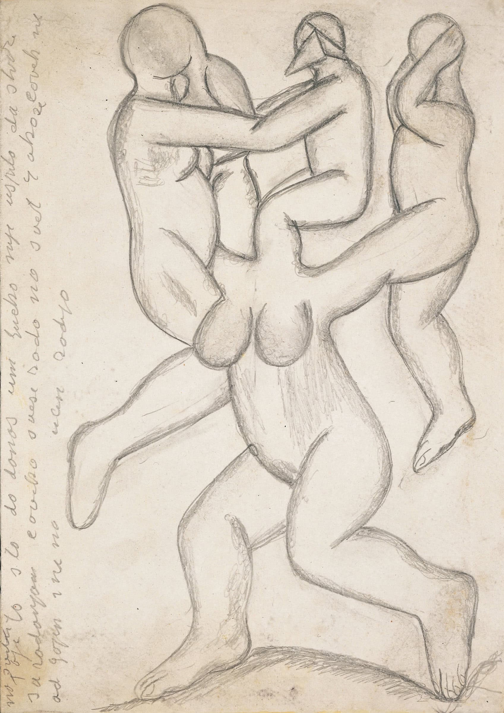 Sava Sekulić * 1902 in Bilišane (HRV) † 1989 in Belgrad (SRB) Frau, undated pencil on pasteboard 31 x 21.5 cm (Sammlung Zander | Naive Art)