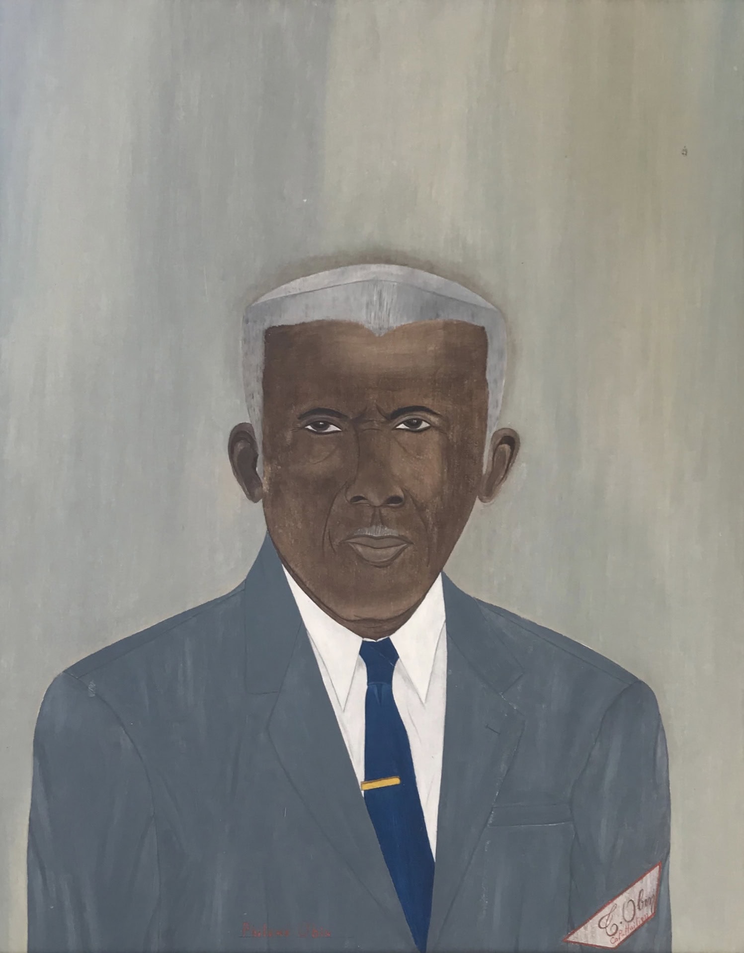 Télémaque Obin * 1913 in Cap-Haitien (HTI) † ? Philomé Obin, undated oil on masonite 52.5 x 42.5 cm (Sammlung Zander | Naive Art)